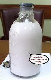 силиконовая эмульсия силиконовое масло вода создание силиконовой эмульсии